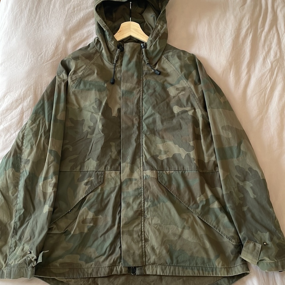 Wallace & Barnes (J. Crew) Camouflage Hooded Military Jacket - Picture 2 of 5